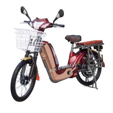 350W/450wbrushless Motor Electric Bike with Basket and Pedal (EB-013D)